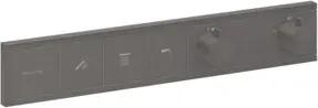 hansgrohe Fertigmontageset RainSelect UP-THM, 3 Verbr., brushed black chrome