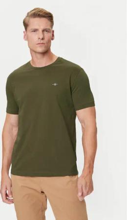 Gant T-Shirt Shield 2003184 Grün Regular Fit