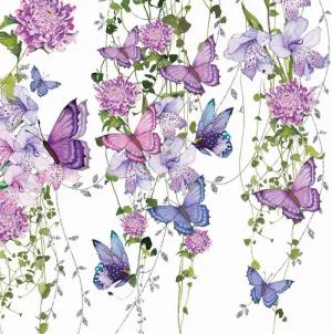 PPD Papierserviette 20 Servietten Butterfly Splash