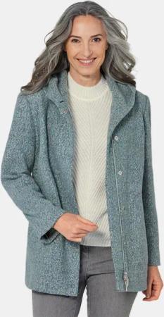 GOLDNER Winterjacke Unentbehrliche Boucle-Jacke mit feinen
