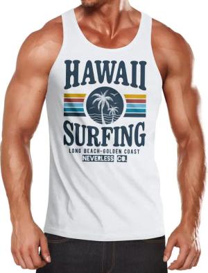 Neverless Tanktop Herren Tank-Top Hawaii Surfing