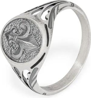 NKlaus Silberring 60mm Siegelring Bourbonische Lilie