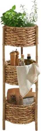 Home-trends24.de Ablageregal Korbregal Wasserhyazinthe Korb Ablage