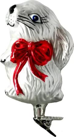 Schatzhauser Christbaumschmuck Hase, Hermine Hasenfrau rote