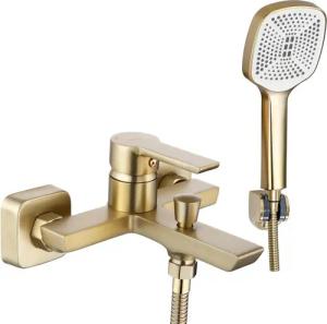 wohnwerk.idee Wannenarmatur Badewannenarmatur Argus Gold Matt