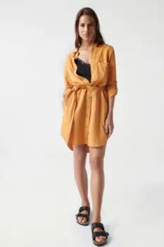 Salsa Kurze Kleider Kleid für Damen in orange