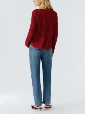 Oui - Pullover NAOLIN - Größe 36 DAMEN - rot