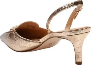 Michael Kors Sandaletten mit Absatz - Lena Sling Pump - Gr. 9_5 - in Gold - für Damen