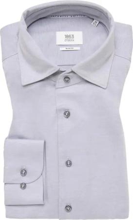 SLIM FIT Hemd in hellgrau unifarben
