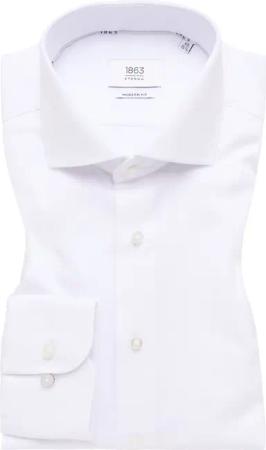 MODERN FIT Hemd in weiß strukturiert