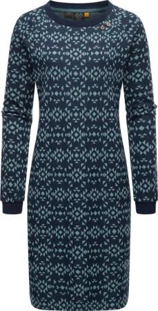 Ragwear Sweatkleid Dassa Aztec stylisches Langarmkleid