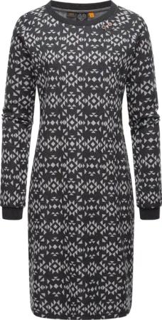 Ragwear Sweatkleid Dassa Aztec stylisches Langarmkleid