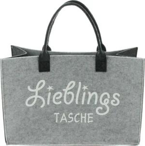 Home-trends24.de Henkeltasche Filz Tasche Liebelingstasche Henkel