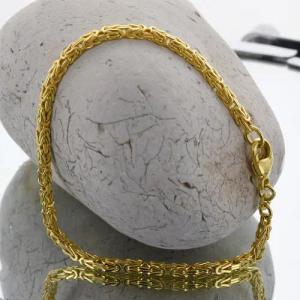HOPLO Goldarmband Goldkette Königskette Länge 18,7cm