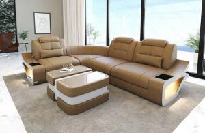 Sofa Dreams Ecksofa Ledersofa Elena Mini