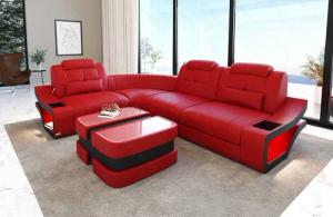 Sofa Dreams Ecksofa Ledersofa Elena Mini
