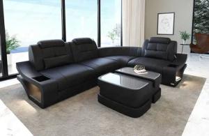 Sofa Dreams Ecksofa Ledersofa Elena Mini