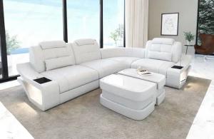 Sofa Dreams Ecksofa Ledersofa Elena Mini
