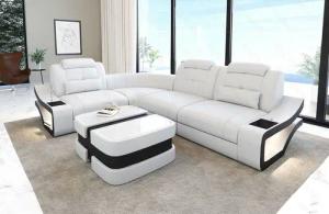 Sofa Dreams Ecksofa Ledersofa Elena Mini
