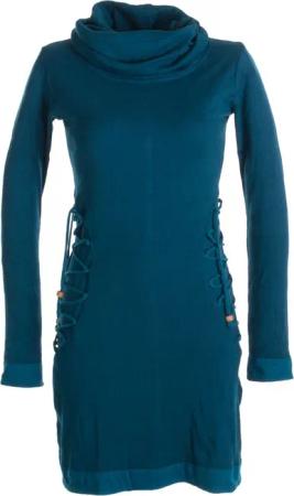 Vishes Jerseykleid Kleid mit langem Kapuzenkragen