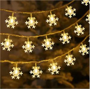 Qualra LED-Lichterkette 2/3 Stück LED Schneeflocke