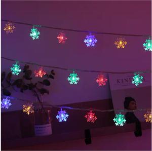 Qualra LED-Lichterkette 2/3 Stück LED Schneeflocke