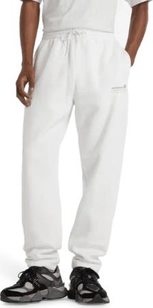New Balance Linear Graphic Pant Herren Hosen - Weiß - Größe M - Baumwoll-Jersey