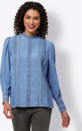 heine Klassische Bluse Spitzenbluse
