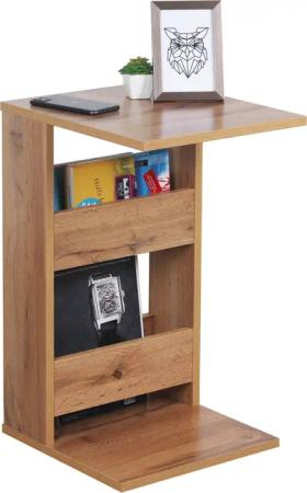 RICOO Beistelltisch WM042-EW, Sofatisch mit Stauraum