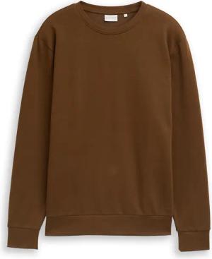 TOM TAILOR Herren Basic Sweatshirt in Unifarben, braun, Uni, Gr. S