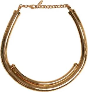 Radà Halskette - Textured Gold Necklace With Logo Pendant - Gr. unisize - in Gold - für Damen