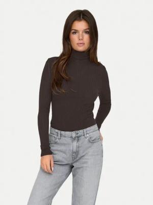 ONLY Rollkragenpullover Karol 15165075 Braun Slim Fit