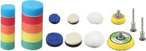 Trade-Shop Polierpad Polierschwamm SET (18-teilig) für