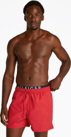 Tommy Hilfiger Swimwear Badeshorts "MEDIUM DRAWSTRING DW", mit Bindeband, mit Logoschriftzug
