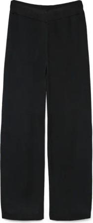 Vero Moda Strickhose Gold Art 10332174 Schwarz Loose Fit