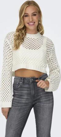 ONLY Shirttop Rundhals Langarm tiefe Schultern