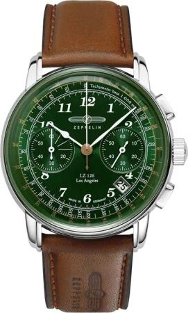 Zeppelin 7614-4 LZ126 Los Angeles Chronograph Herrenuhr 43mm 5ATM