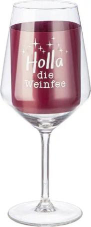 GILDE Weinglas 'Holla die Weinfee' 530ml,