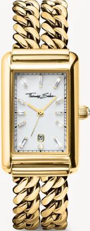Thomas Sabo WA0429-291-207 Damenuhr Rechteckig goldfarben 22mm 3ATM