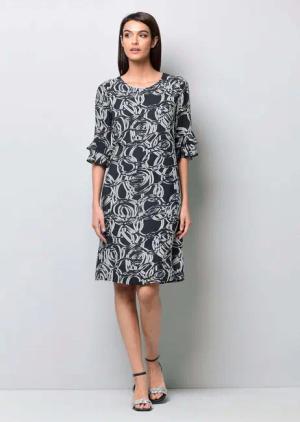 Alba Moda Druckkleid Kleid mit grafischem