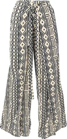Guru-Shop Relaxhose Palazzohose mit African Print,