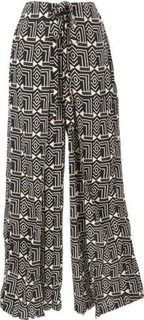 Guru-Shop Relaxhose Palazzohose mit African Print,