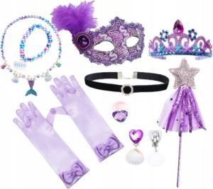 Festivalartikel Schmuckset Ariel Kleine Meerjungfrau 9-teiliges