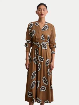 Marc O'Polo Kleid für den Alltag 508 1208 21495 Braun Flared Fit