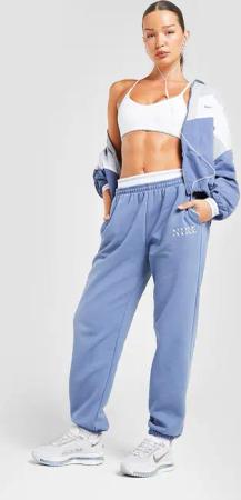Nike Graphic Swoosh Oversized Jogginghose Damen - Damen, Blau