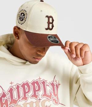 New Era MLB Boston Red Sox 9FORTY M-Crown Cap - Damen, Ecru Tint