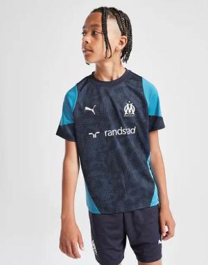 PUMA Olympique Marseille Training Shirt Kinder, Blau