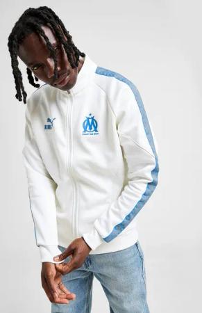 PUMA Olympique Marseille King Jacke - Herren, Weiss