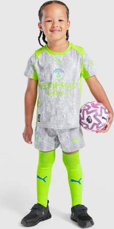 PUMA Manchester City FC 2025/26 Alternativ Trikotsatz Kleinkinder, Grau