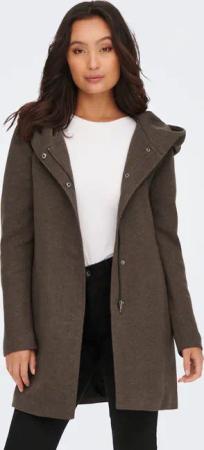 ONLY Langjacke "ONLSEDONA LIGHT COAT OTW NOOS", mit Kapuze, in melierter Optik
